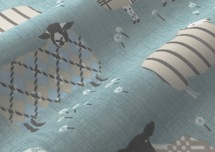 Baa Baa, Duckegg - Twist&Fit Roman Blind - Image 4